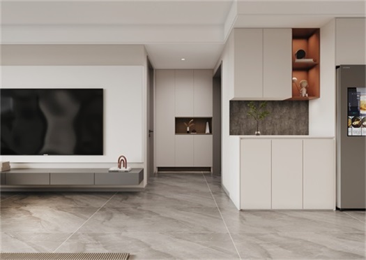 金地自在城129㎡現代風裝修效果圖