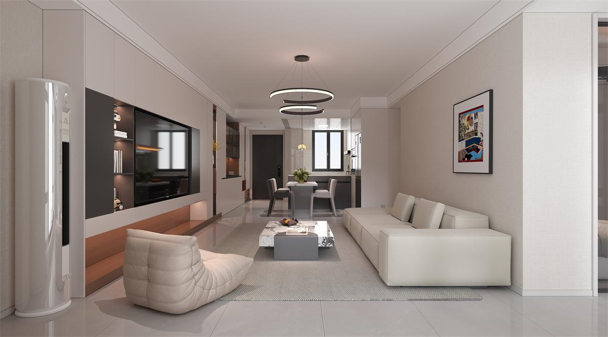 星耀閱海 |123㎡小三居極限改造！整墻收納柜+開放式餐廚，空間翻倍還顯大！