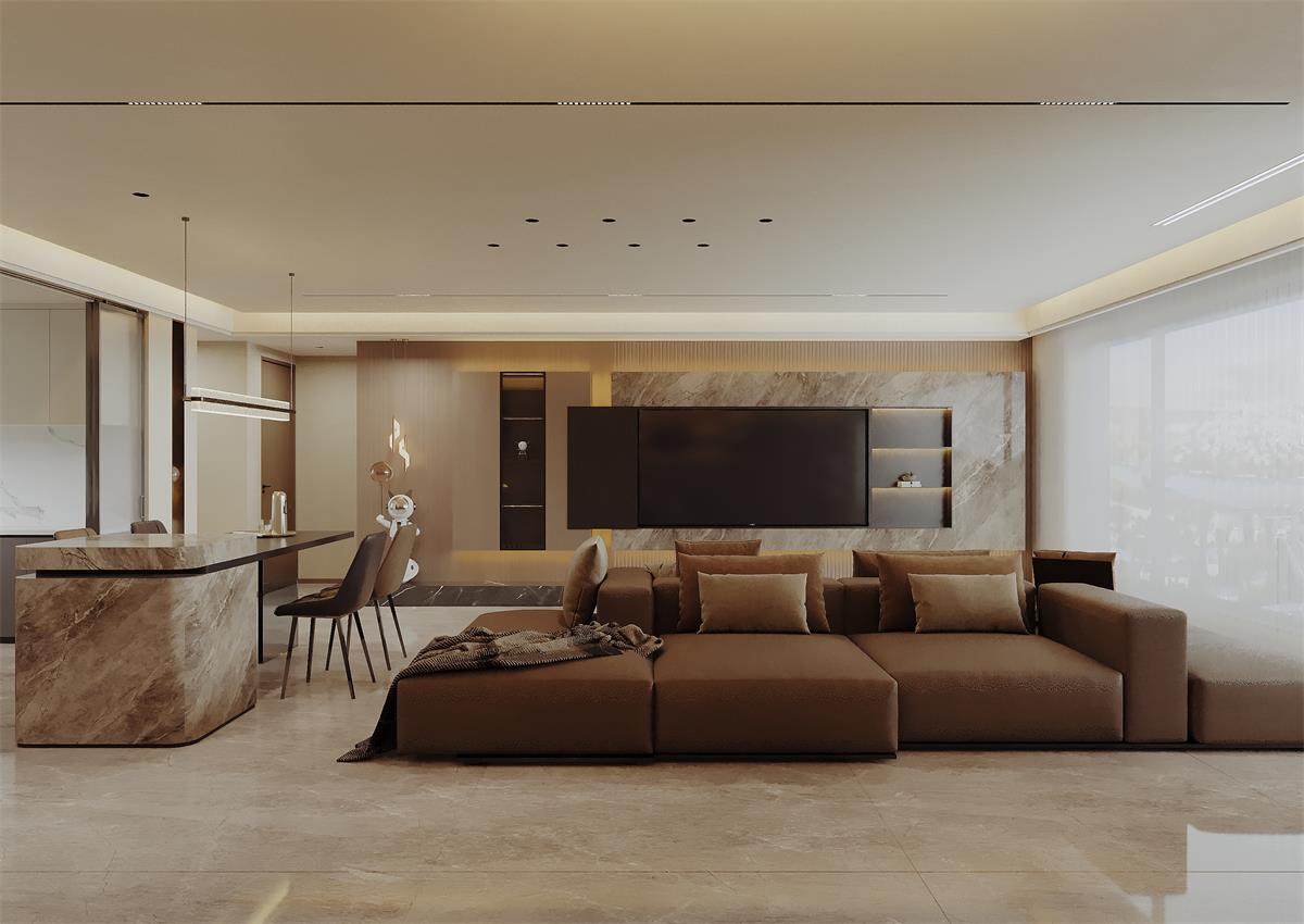 中恒央御143㎡ | 朋友說：品味不錯哦！你家意式輕奢風(fēng)顯貴又好看