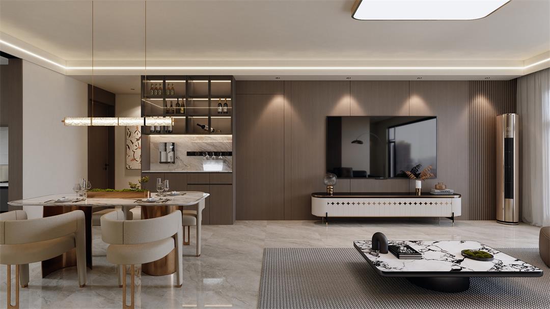 中海觀園132㎡ | 拯救審美疲勞！暖棕意式風(fēng)的家，溫暖又松弛