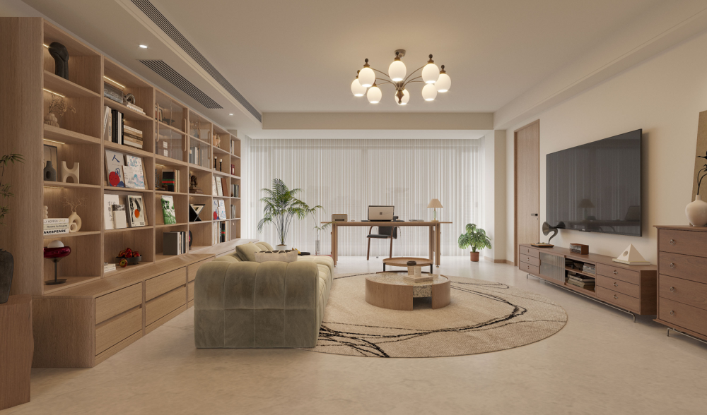 舊房改造 | 住進知識分子味的松弛原木家，170平“高智感”百看不厭！